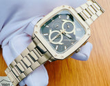 Buy Shop Fossil Inscription Multifunction Black Dial Gold Steel Strap Watch for Men - BQ2656 USA Online