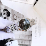 Buy Shop Tissot Le Locle Automatic Lady Black Dial Silver Steel Strap Watch For Women - T41.1.183.56 USA Online