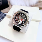 Buy Shop Guess Third Grear Multi Function Black Dial Black Rubber Strap Watch for Men- GW0334G1 USA Online