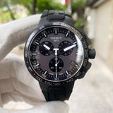Buy Shop Tissot T Race Cycling Chronograph Black Dial Black Rubber Strap Watch For Men - T111.417.37.441.03 USA Online