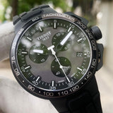 Buy Shop Tissot T Race Cycling Chronograph Black Dial Black Rubber Strap Watch For Men - T111.417.37.441.03 USA Online