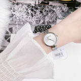 Calvin Klein Authentic White Dial Silver Mesh Bracelet Watch for Women - K8G23126