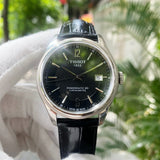 Buy Shop Tissot Ballade Powermatic 80 Cosc Black Dial Black Leather Strap Watch For Men - T108.408.16.057.00 USA Online