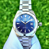 Buy Shop Tag Heuer Aquaracer Automatic Blue Dial Silver Steel Strap Watch for Men - WAY2112.BA0928 USA Online