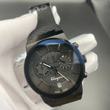 Buy Shop Salvatore Ferragamo Sapphire Black Dial Black Rubber Strap Watch for Men - SFHP00320 USA Online