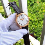 Buy Shop Tissot T Classic Carson White Dial Brown Leather Strap Watch For Men - T085.410.36.013.00 USA Online