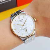 Buy Shop Tissot Chemin Des Tourelles Powermatic 80 Silver Dial Two Tone Steel Strap Watch For Men - T099.407.22.037.00 USA Online