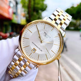 Buy Shop Tissot Carson Premium Powermatic 80 White Dial Two Tone Steel Strap Watch For Men - T122.407.22.031.00 USA Online