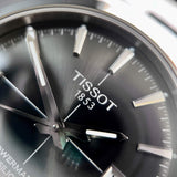 Buy Shop Tissot Gentleman Powermatic 80 Silicium Black Dial Silver Steel Strap Watch For Men - T127.407.11.061.01 USA Online