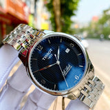 Buy Shop Tissot Le Locle Automatic Black Dial Silver Steel Strap Watch For Men - T006.408.11.057.00 USA Online