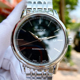 Buy Shop Tissot Classic Carson Powermatic 80 Black Dial Silver Steel Strap Watch For Men - T085.407.11.051.00 USA Online