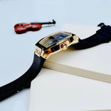 Buy Shop Guess Phoenix Black Dial Black Rubber Strap Watch for Men - GW0386G3 USA Online