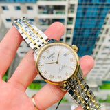 Buy Shop Tissot T Classic Le Locle Powermatic 80 Silver Dial Two Tone Steel Strap Watch For Men - T0064072203301 USA Online
