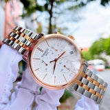 Buy Shop Tissot Carson Premium Chronograph White Dial Two Tone Steel Strap Watch For Men - T122.417.22.011.00 USA Online