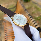Buy Shop Calvin Klein Minimal White Dial Brown Leather Strap Watch for Men - K3M216G6 USA Online