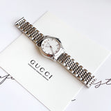 Buy Shop Gucci G Timeless Silver Dial Silver Steel Strap Watch For Women - YA126501 USA Online
