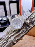 Buy Shop Guess Moonlight Multi Function Diamonds Silver Dial Silver Steel Strap Watch for Women - GW0320L1 USA Online