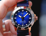 Buy Shop Tissot Seastar 1000 Powermatic 80 Blue Dial Blue Nylon Strap Watch for Men - T120.407.37.041.00 USA Online