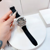 Buy Shop Guess Headline Chronograph Grey Dial Black Rubber Strap Watch for Men - GW0571G1 USA Online