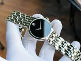 Buy Shop Movado Classic Quartz Black Dial Silver Steel Strap Watch for Men - 0606337 USA Online