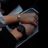 Buy Shop Daniel Wellington Iconic Chronograph Black Dial Black Steel Strap Watch For Men - DW00100642 USA Online