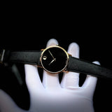 Buy Shop Movado Museum Classic Black Dial Black Leather Strap Watch for Men - 0607196 USA Online