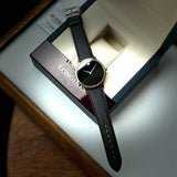 Buy Shop Movado Museum Classic Black Dial Black Leather Strap Watch for Men - 0607196 USA Online