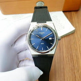 Buy Shop Tissot PRX Blue Dial Black Rubber Strap Watch For Men - T137.410.17.041.00 USA Online