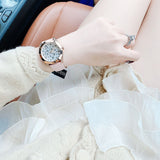 Buy Shop Guess Wonderlust Beige Dial Pink Leather Strap Watch for Women - W1065L1 USA Online