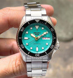 Buy Shop Seiko 5 Sports SKX Midi Automatic Teal Dial Silver Steel Strap Watch For Men - SRPK33K1 USA Online