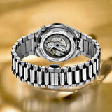 Citizen Tsuyosa Automatic Titanium Yellow Dial Silver Steel Strap Watch For Men - NK5010-51X