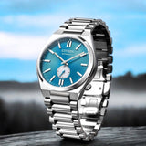 Citizen Tsuyosa Automatic Blue Dial Silver Steel Strap Watch For Men - NK5010-51L