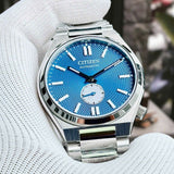 Citizen Tsuyosa Automatic Blue Dial Silver Steel Strap Watch For Men - NK5010-51L