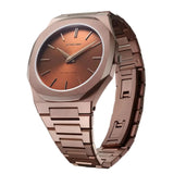 Buy Shop D1 Milano Ultra Thin Brown Dial Gold Steel Strap Watch for Unisex - D1-UTBJ10 USA Online