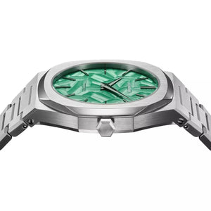 Buy Shop D1 Milano Ultra Thin Fir Green Dial Silver Steel Strap Watch for Men - D1-UTBJ34 USA Online