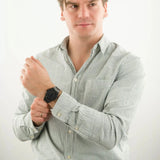 Buy Shop D1 Milano Ultra Thin Shadow Black Dial Black Steel Strap Watch for Men - D1-UTBJSH USA Online