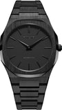 Buy Shop D1 Milano Ultra Thin Shadow Black Dial Black Steel Strap Watch for Men - D1-UTBJSH USA Online