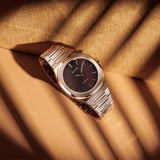 Buy Shop D1 Milano Ultra Thin Brown Dial Gold Steel Strap Watch for Men - D1-UTBJ13 USA Online