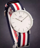 Buy Shop Daniel Wellington Classic Canterbury White Dial Two Tone NATO Strap Watch For Women - DW00100051 USA Online