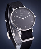 Buy Shop Daniel Wellington Classic Petite Cornwall Black Dial Black NATO Strap Watch For Women - DW00100216 USA Online