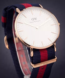 Buy Shop Daniel Wellington Classic Oxford White Dial Two Tone NATO Strap Watch For Women - DW00100029 USA Online
