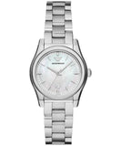 Buy Shop Emporio Armani Federica Mother of Pearl Dial Silver Steel Strap Watch For Women - AR11557 USA Online