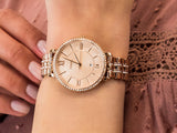Buy Shop Fossil Jacqueline Rose Gold Dial Rose Gold Steel Strap Watch for Women - ES3546 USA Online