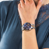 Buy Shop Michael Kors Bradshaw Chronograph Blue Dial Two Tone Steel Strap Watch For Women - MK6389 USA Online