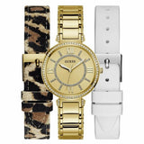 Buy Shop Guess Montage Quartz Gold Dial Gold Steel Strap Watch For Women - GW0588L1 USA Online