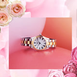 Buy Shop Tissot T Wave Quartz Mother of Pearl Dial Two Tone Steel Strap Watch for Women - T112.210.22.113.00 USA Online