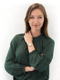 Buy Shop Marc Jacobs Sally Champagne Gold Dial Gold Steel Strap Watch for Women - MBM3363 USA Online