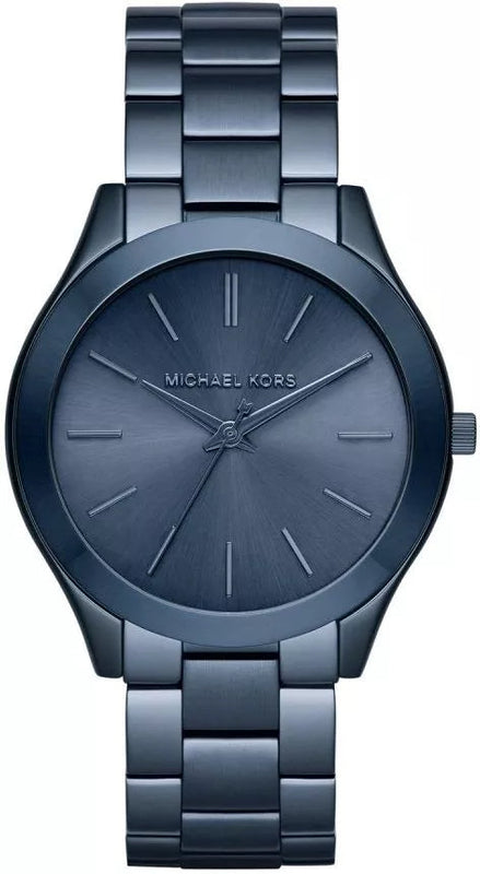 Buy Shop Michael Kors Runway Quartz Blue Dial Blue Steel Strap Watch For Women - MK3419 USA Online