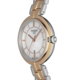 Tissot T Lady Flamingo Lady Mother of Pearl Dial Two Tone Steel Strap Watch For Women - T094.210.22.111.00