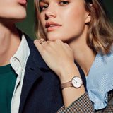 Buy Shop Daniel Wellington Classic Petite White Dial Rose Gold Mesh Bracelet Watch For Women - DW00100219 USA Online